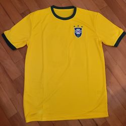 New Pele Brazil Soccer Jersey  Retro  All Sizes Available