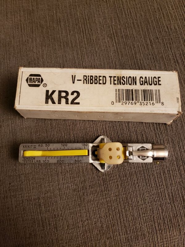 V Belt Tension Gauge Chart
