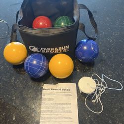 Outdoor Bocce Ball Set Gently Used