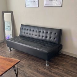 Black Leather Couch