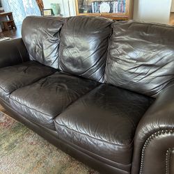 Leather couch for sale