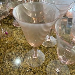 Antique pink glass collection