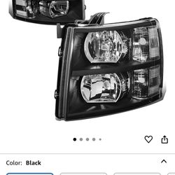 Black Headlights 07-13 Nnbs Silverado 