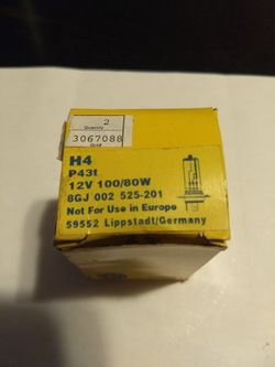 Hella H4 high watt bulb for motorcycles