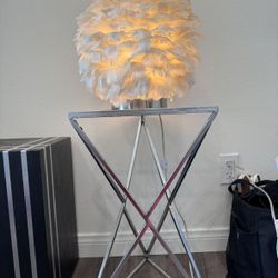 Modern End Table / Glass Side Table