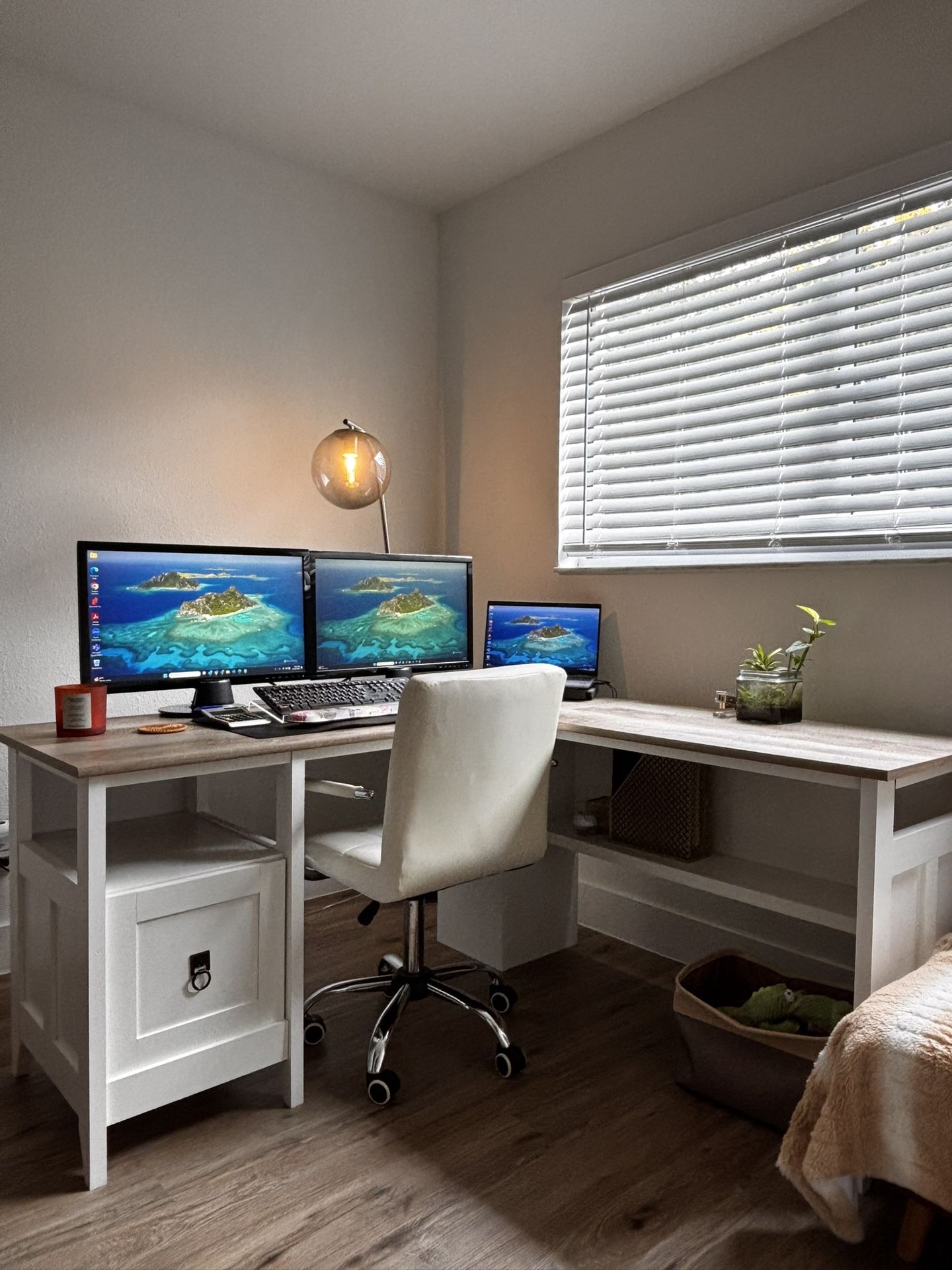L-Shaped Executive Desk