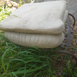 Beige Glider Chair Pillows 