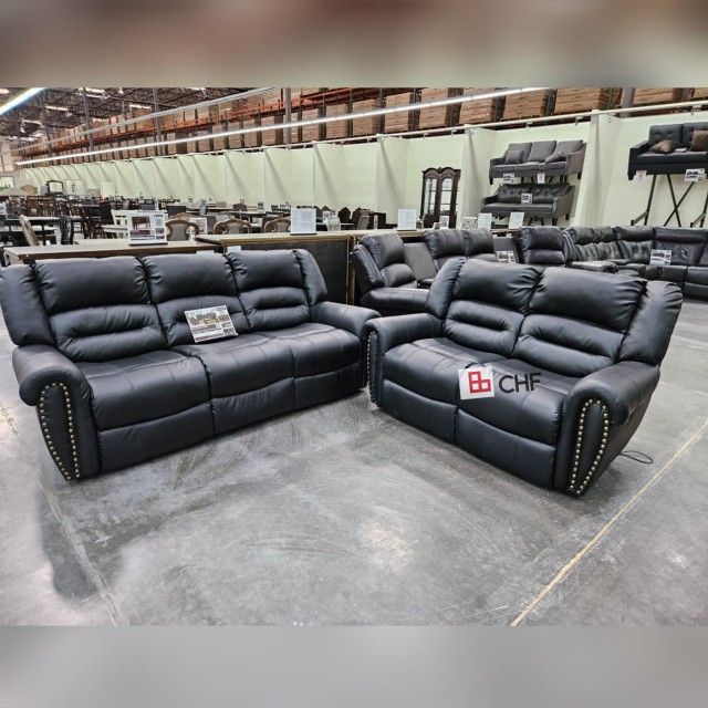 Modern 2 pc living room set sofa & loveseat