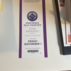 Breeders Cup Parking Permit For Delmar Track Nov 1