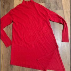 Beautiful red sweater dress size XS- 14/16