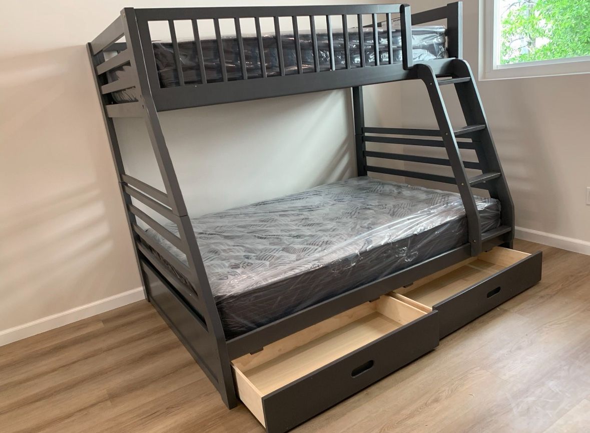 Bunk Bed Frame With Mattresses