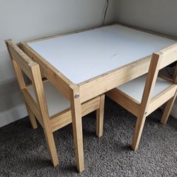 Toddler Desk + 2 Chairs