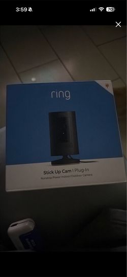 Ring Stick Up Cam Indoor Outdoor 1080p Wi-Fi Plug-In Security Camera