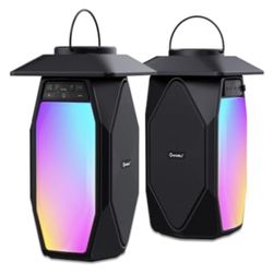 Bluetooth Speakers Waterproof Black (2 Pack)