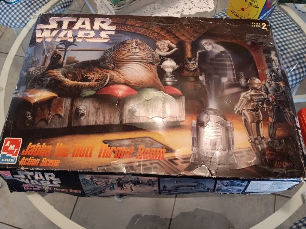 Vintage 90s Star Wars Jabba The Hut Throne Room.model.kit