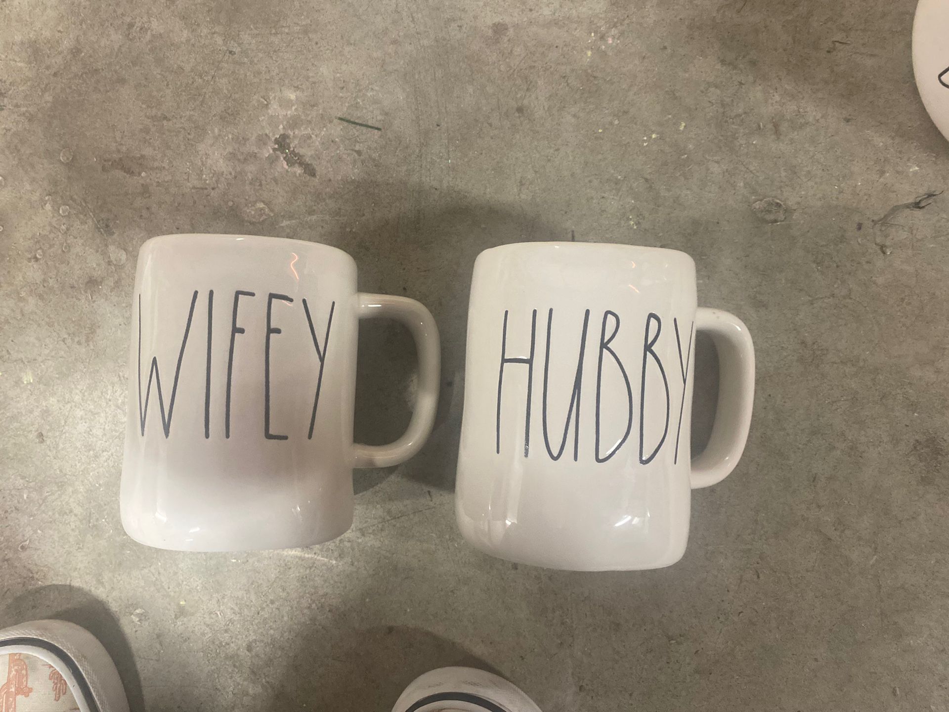 Rae Dunn Hubby Wifey Mugs