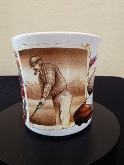 1994 Sepia Photo Golf Golfer Potpourri Design Collectible Coffee Mug