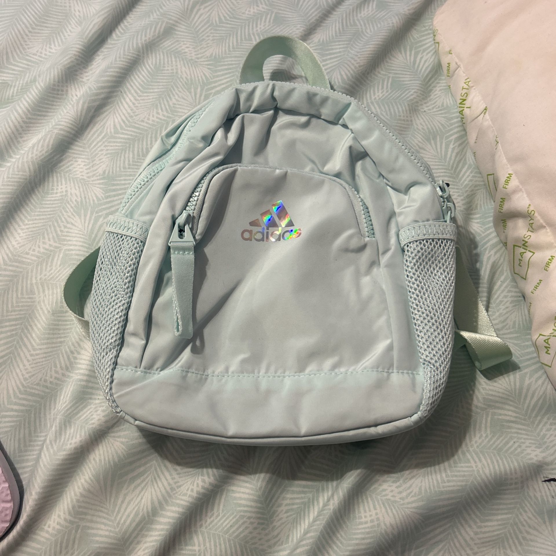 Baby Blue Adidas Mini Backpack