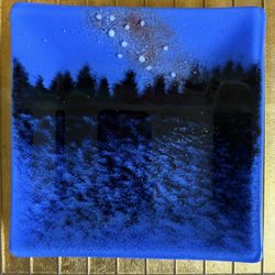 Made In Italy Starry Night Murano Art Glass 