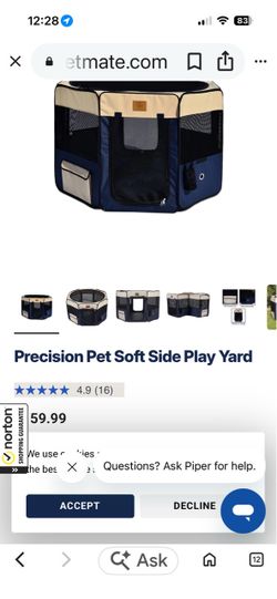 Precision soft sided play yard