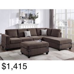 Modern Sectional with ottoman