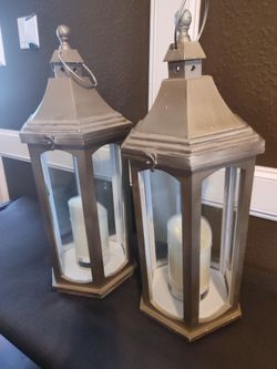 Beautiful brand New pair of huge sz porch lanterns LANTERNS LANTERNS LUCES HIGANTES PARA SU porche