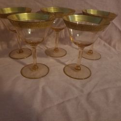 Tiffin Franciscan Minton Cocktail Glasses 
