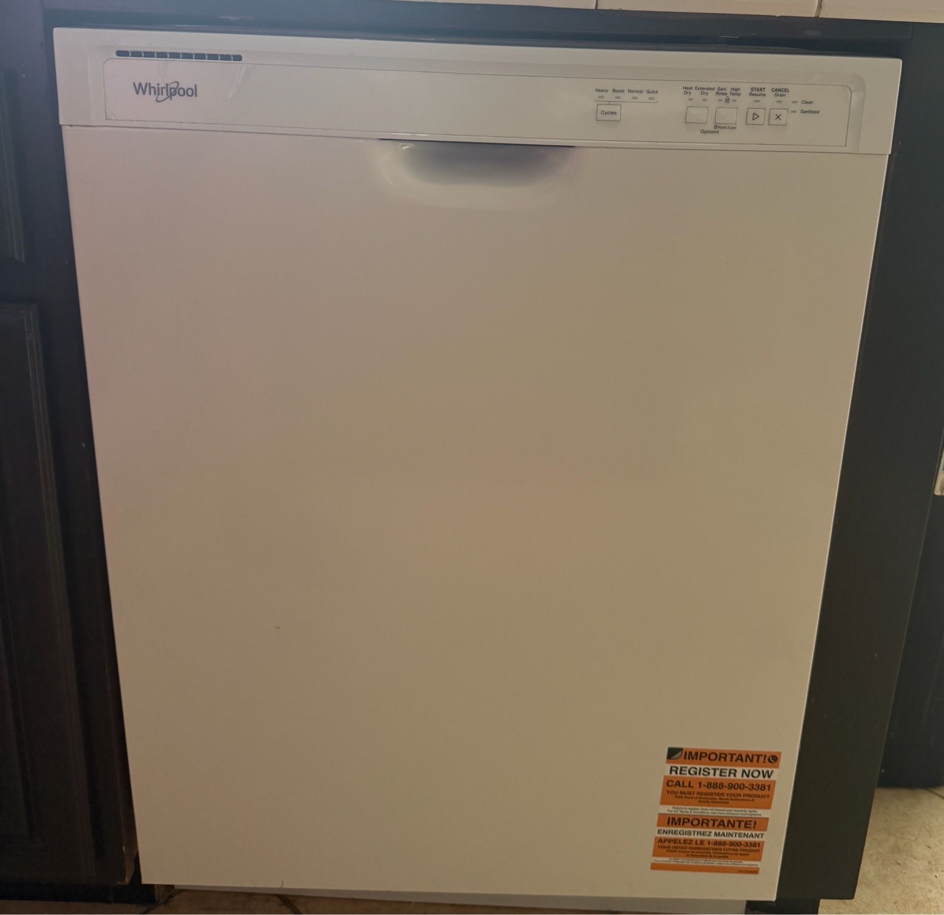 Dishwasher whirlpool