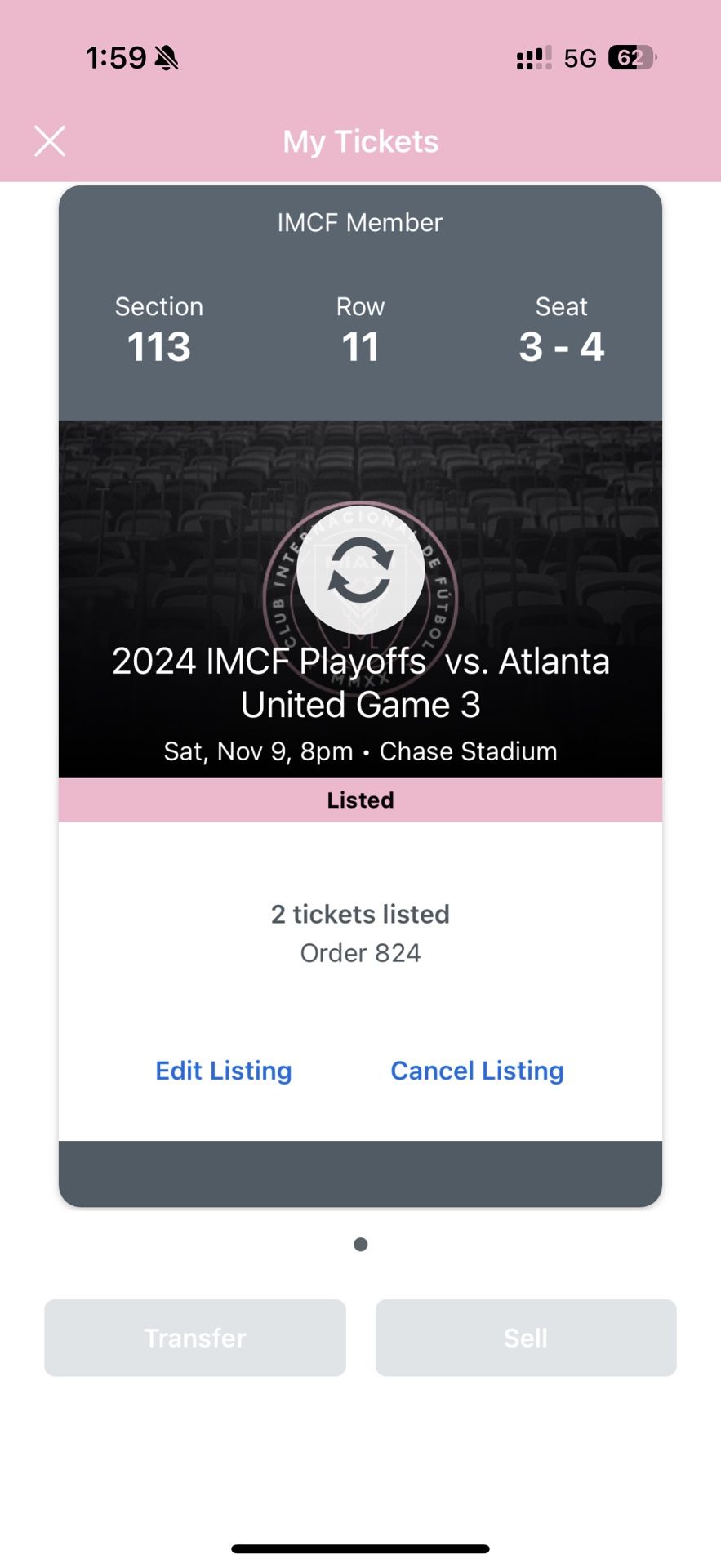 Inter Miami Playoff Round 1 Game 3 Tickets 