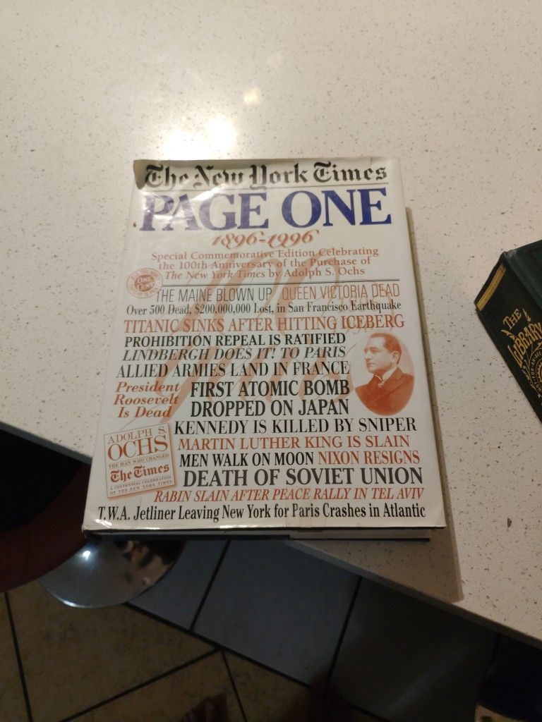 The New York Times Page One 