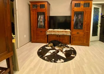 3 piece wood cabinet set