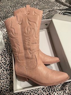 Light pink cowboy boots