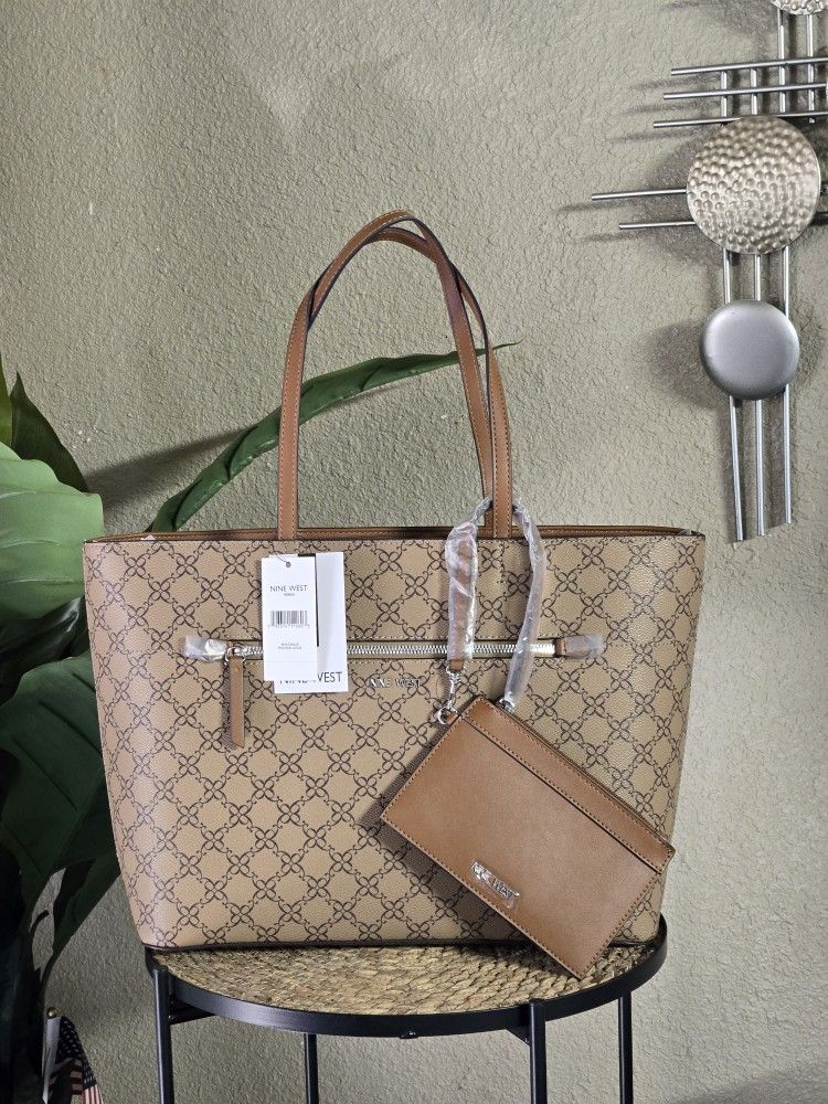 Nine West Extra Large Tote Bag Verni Mocha