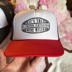 Step Brothers “It’s The F*cking Catalina Wine Mixer” Trucker Hat Collectible