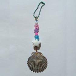 Handmade Sea Shell Keychain