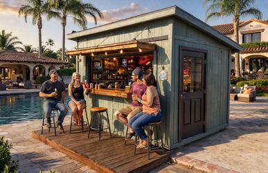 10x12 Bar Shed For Sale