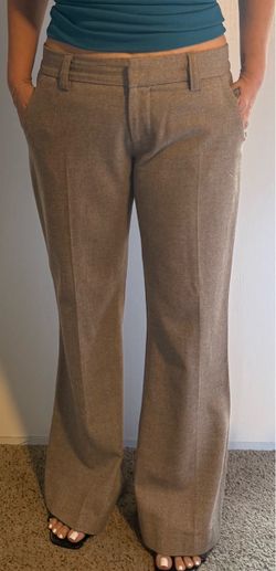 Vintage Frankie B. Tweed, low rise light flare trousers Size 10 fits like an 8