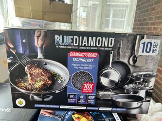 Blue Diamond Diamond Bond 10-Piece Cookware Set