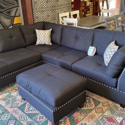 New Sofa 3 Pc Sectional Free Delivery 🚚 