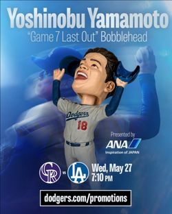 yoshinobu yamamoto bobblehead TRADE