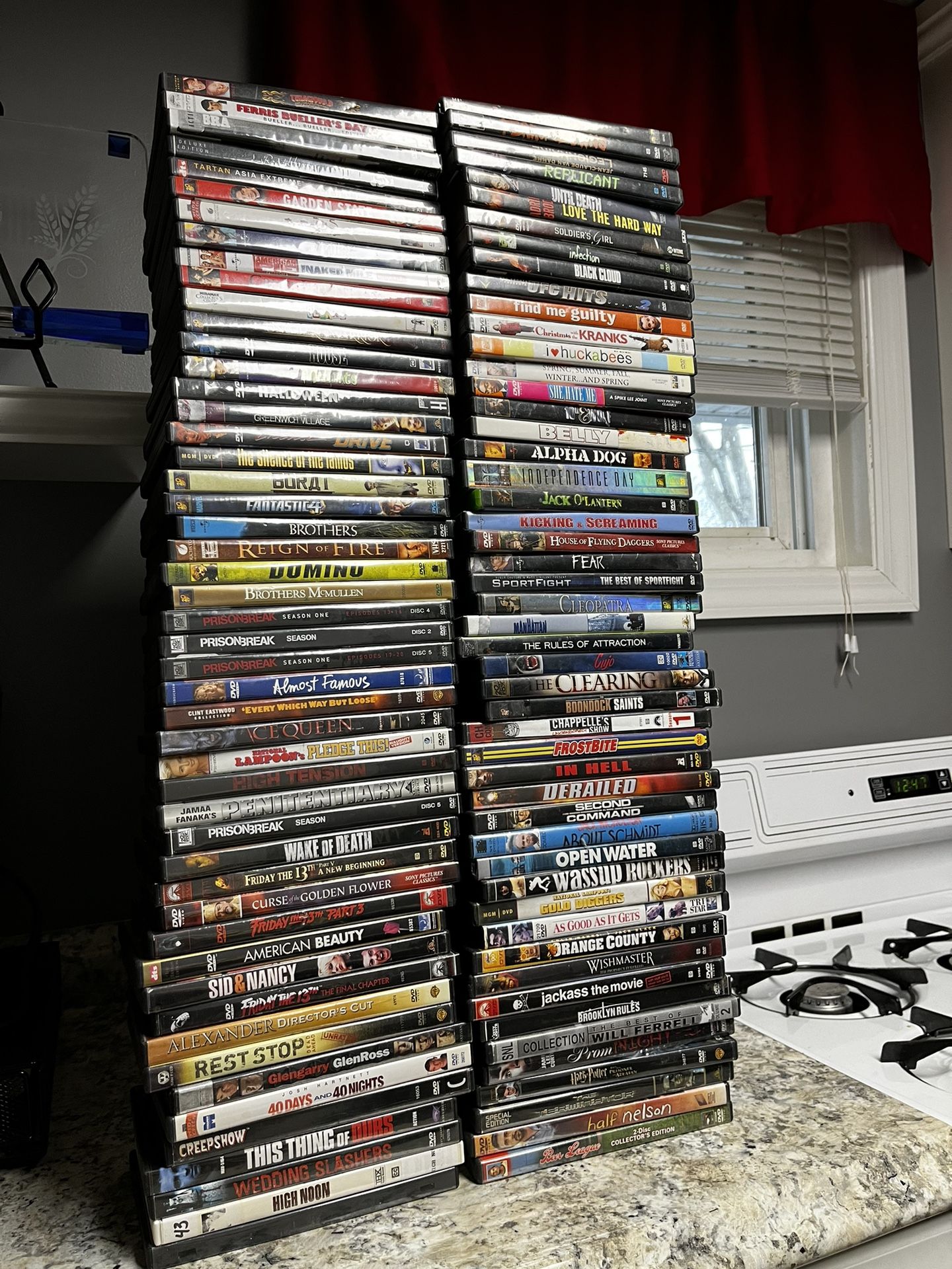 Empty Black Standard DVD Storage Cases Lot 100 USED CONDITION/Great Condition