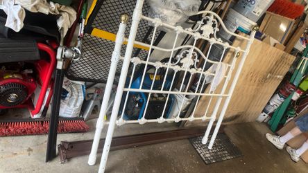 Full BED frame; vintage iron cottage Full sized