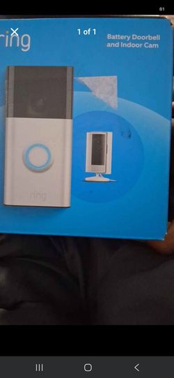 Ring door bell plus one indoor camera