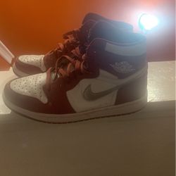 Red And Silver Jordan 1s