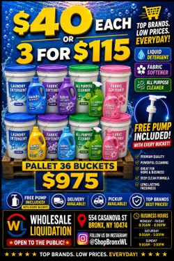 Laundry detergent & Softener