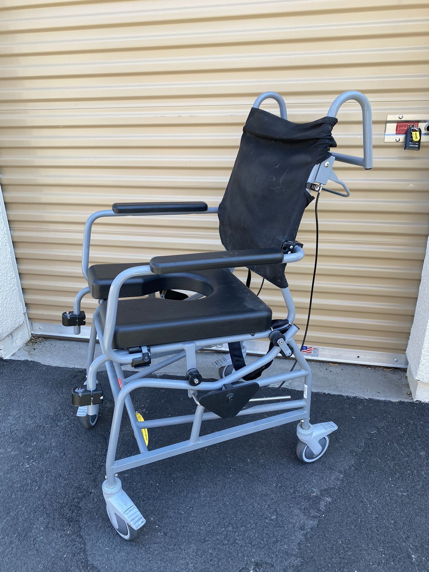 Used ActiveAid 285TR Tilt Recline Rehab Shower & Toilet Chair Height Adjustable