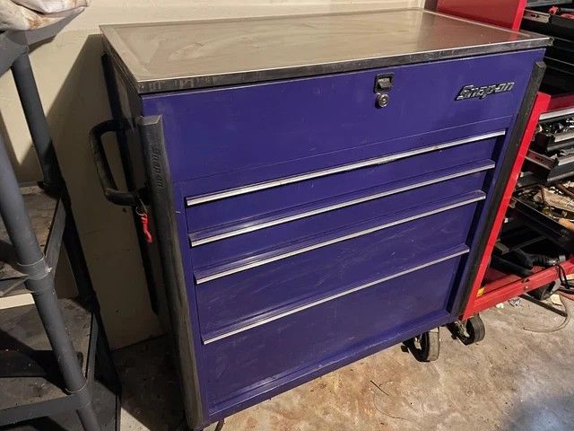 Snap-on Tool Box Roll Cart-Sliding Lid