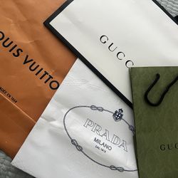 Gucci,  LV, Prada Store Bags