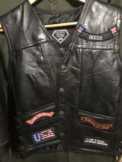 Leather vest