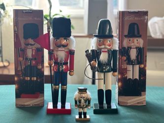 Kirkland Christmas Nutcrackers w/ Original Boxes + Mini – Set of 3